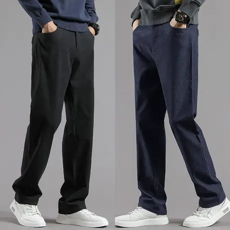 春秋休闲裤男直筒宽松男款裤子弹力男裤春季男士大码夏季休闲长裤商品大图