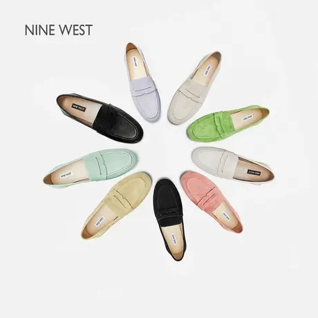 Nine West/玖熙软底乐福鞋女鞋2025夏季新款通勤平底单鞋一脚蹬图片