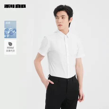 【商场同款】利郎短袖衬衫男士2025新款男装衬衣25XZC1012Y/5Y商品大图