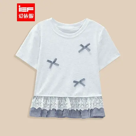 MINIIEF【爱依服童装】2025夏季新款韩版时尚洋气设计感女童上衣图片