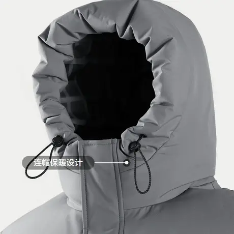 HLA/海澜之家轻商务经典系列羽绒服2023秋冬新款连帽保暖外套男图片