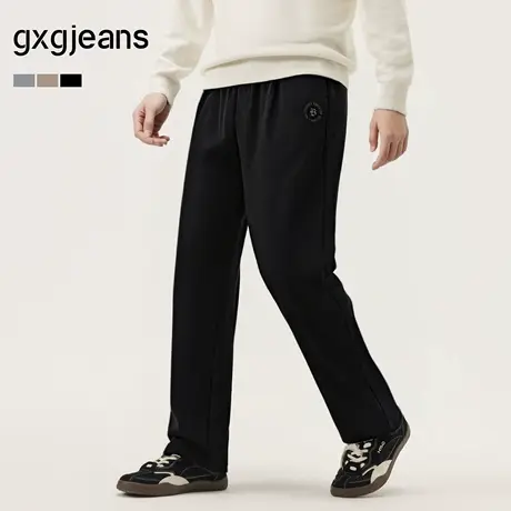 gxg.jeans男装2024年冬季新款针织长裤J24X024191商品大图