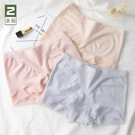 莫代尔安全裤透气免穿内裤薄款两用无缝二合一打底短裤夏防走光女图片