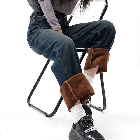 冬季加绒阔腿牛仔裤女2024年新款女裤秋冬加厚裤子显瘦妈妈直筒裤图片