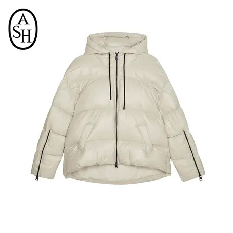 ASH女装冬季新款时尚潮流防风外套连帽保暖短款羽绒服商品大图