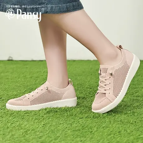 Pansy日本鞋子女新款单鞋休闲运动女鞋软底舒适透气百搭板鞋秋季商品大图