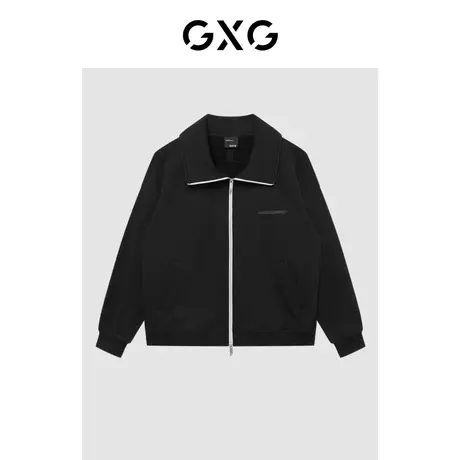 GXG男装 2022冬季中廓版型开襟拉链卫衣15周年10D1311252H商品大图