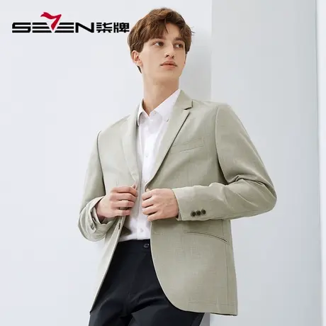 柒牌西装清仓外套男春秋季商务休闲中青年平驳领修身男士单西商品大图