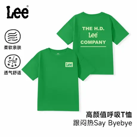 lee童装男童短袖T恤夏季潮牌体恤2025新款纯棉夏装男大童儿童上衣图片