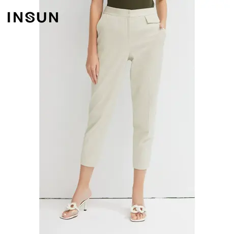 INSUN恩裳春季小脚直筒型正装裤商品大图