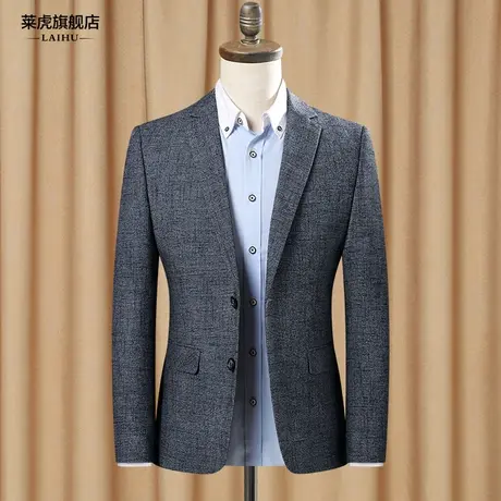 2020春季新款中年男士商务西服上衣韩版修身潮流休闲小西装外套男商品大图