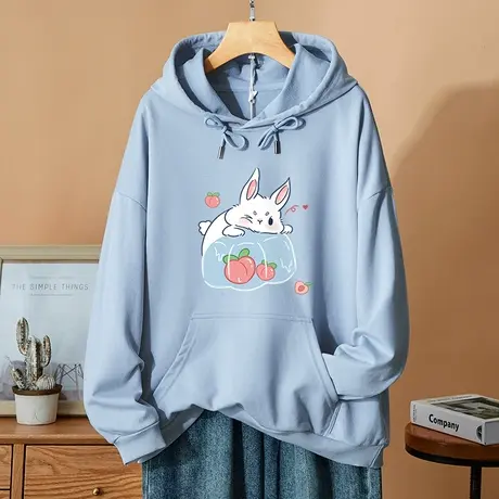 连帽卫衣女春秋薄款2023新款秋季外套休闲百搭宽松小众设计感上衣商品大图