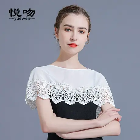 网纱斗篷披肩夏季配裙子外搭罩衫2023新款小披肩女夏百搭短款上衣图片