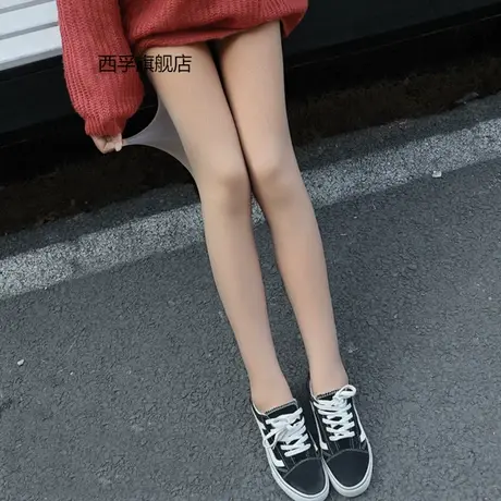 光腿神器女秋冬春秋薄款双层裸感打底裤外穿肉肤色丝袜加绒超自然商品大图