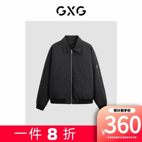 【新款】GXG男装 时尚翻领舒适夹棉棉衣夹克外套男GED12136524图片