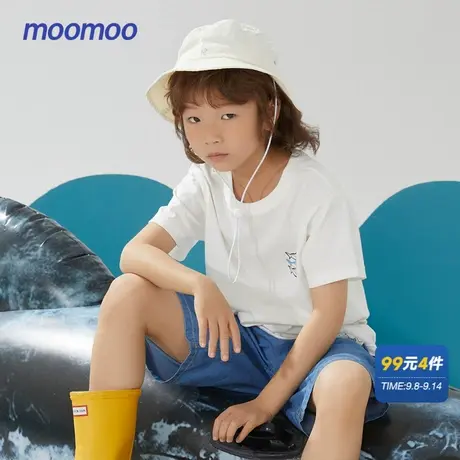 美特斯邦威童装短袖T恤男童印花纯棉亲肤夏圆领上衣商品大图