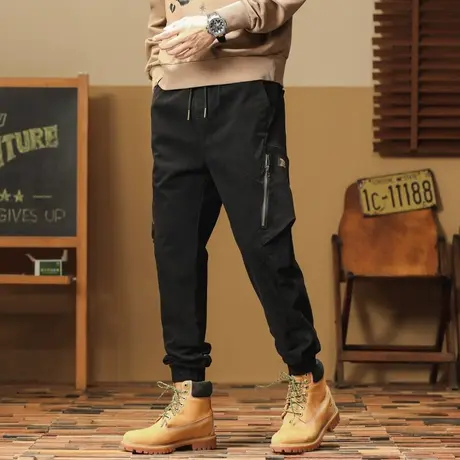 潮流百搭男款裤子百搭工装裤男秋工装裤子冬季男裤男士大码休闲裤商品大图