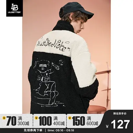 LilbetterLB小熊棉衣仿羊羔绒加厚冬装摇粒绒外套潮牌棉袄保暖商品大图