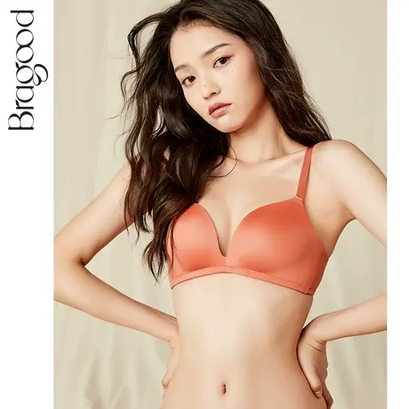 内衣女士无钢圈薄款小胸聚拢收副乳防下垂无痕少女上托文胸罩日系商品大图