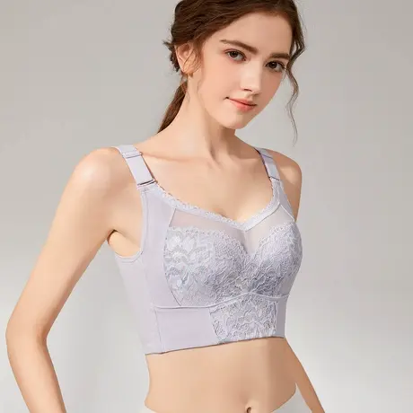 Shaply/莎莲妮内衣女大胸显小全罩杯收副乳防下垂调整型文胸罩商品大图