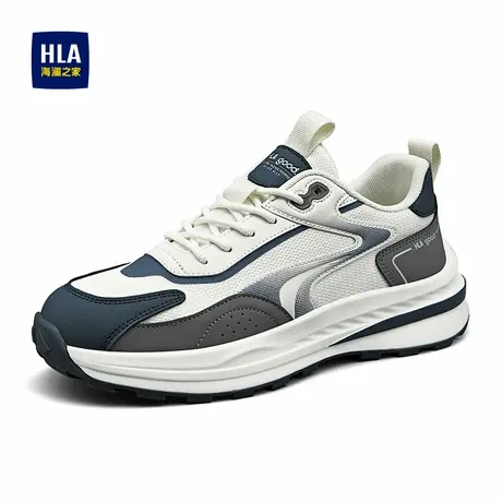 HLA/海澜之家男鞋新款时尚拼接百搭运动鞋增高耐磨休闲跑步鞋商品大图