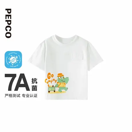 小猪班纳童装2025夏装新款儿童圆领上衣小童男童短袖T恤宝宝幼童图片