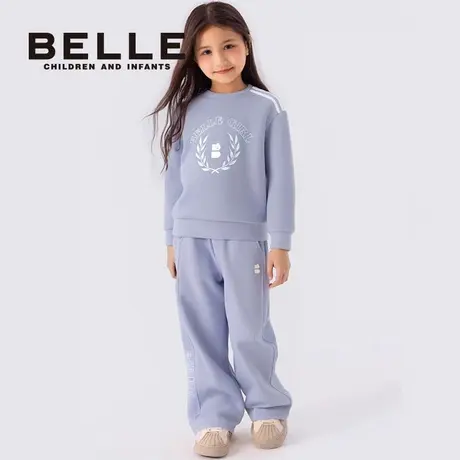 百丽儿童裤春季新款运动休闲长裤春秋男童女童户外跑步宽松裤子图片