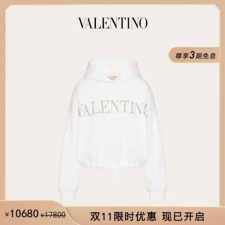 【限时优惠】华伦天奴VALENTINO女士棉质刺绣卫衣图片