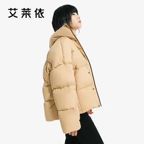 【直播专享】艾莱依短款羽绒服女2022年冬季时尚保暖外套商品大图