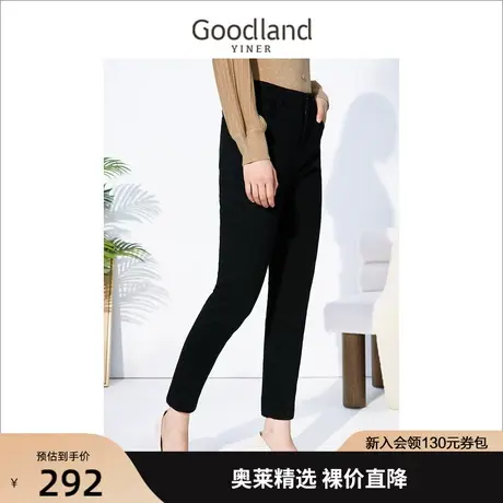 音儿美地女装2022冬季新款通勤显瘦复古直筒牛仔裤图片