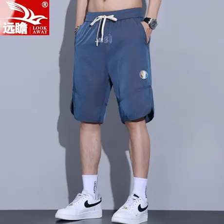 夏天冰丝短裤男士夏季薄款速干运动五分裤子潮牌宽松工装休闲中裤商品大图