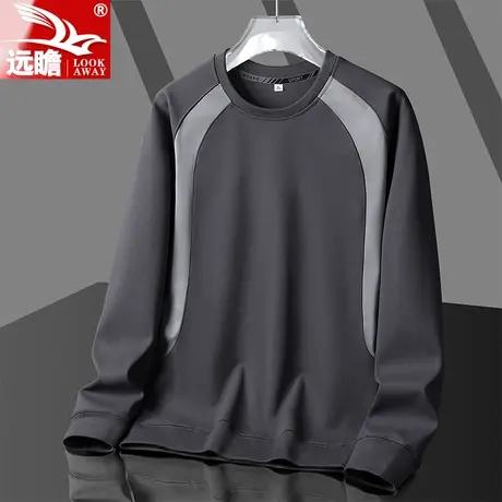 卫衣男春秋季新款长袖T恤打底衫ins潮牌宽松男士休闲圆领套头上衣商品大图
