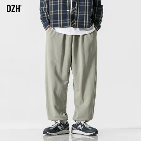 男士秋季休闲裤男2023新款宽松运动裤长裤高街束脚裤子男款灯笼裤商品大图