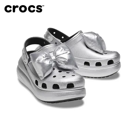 【好物体验专享勿拍不发货】Crocs卡骆驰闪耀蝴蝶结洞洞鞋|209745图片