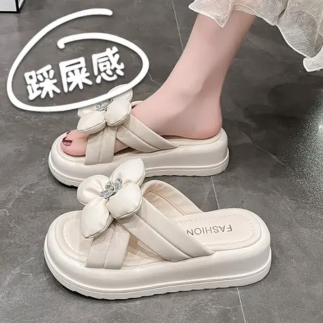 2025新款踩屎感拖鞋女夏季外穿厚底仙女风绝美配裙子凉鞋上班百搭商品大图
