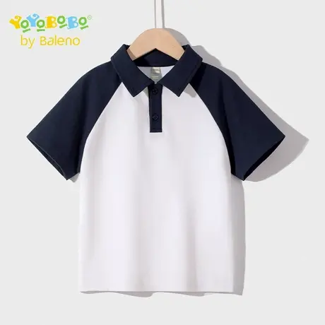 班尼路童装YBB系列男童短袖t恤2025新款儿童撞色polo衫男大童夏装图片