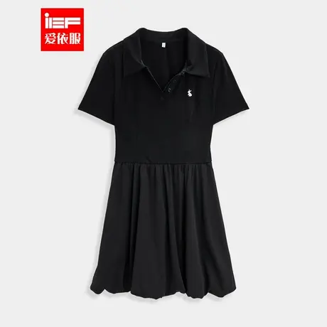 IEF/爱依服【微胖】大码女装2025夏季新款韩版简约休闲显瘦连衣裙图片