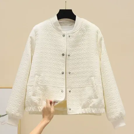 秋季新款小众设计感宽松休闲夹克衫上衣时尚短款立领棒球服短外套商品大图