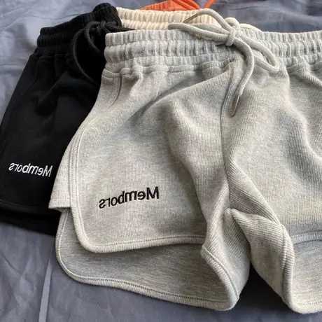 文艺风休闲短裤女夏季2021新款宽松显瘦运动外穿设计感裤子潮ins图片