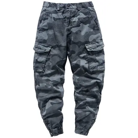 VIP工装裤男士潮牌迷彩裤薄款多口袋日系束脚裤韩版宽松休闲长裤商品大图