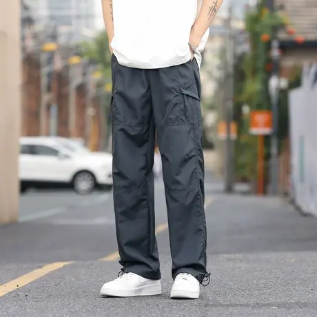 高街伐木工装裤男秋季冲锋衣搭配的裤子cleanfit宽松直筒休闲长裤商品大图