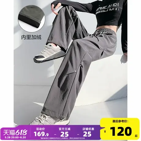 唐狮工装裤女2025新款休闲裤百搭加绒显瘦宽松阔腿裤爬山登山裤kz商品大图