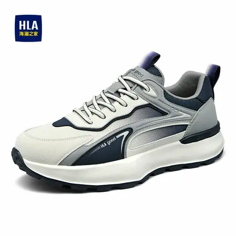 HLA/海澜之家男鞋新款春季户外潮流增高运动鞋舒适耐磨跑步休闲鞋商品大图