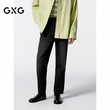 GXG男装 商场同款深灰水洗直筒锥形牛仔裤长裤 24年秋G24X053039图片