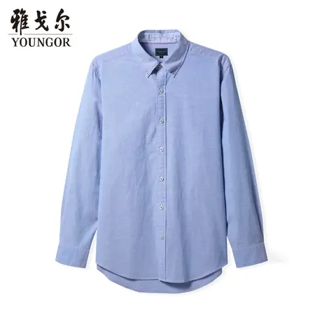 【商场同款】雅戈尔衬衫秋季商务休闲棉弹素色牛津纺衬衣3904商品大图