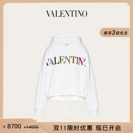 【限时优惠】华伦天奴VALENTINO女士棉质刺绣卫衣图片