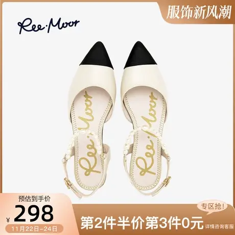 REEMOOR睿慕尖头单鞋2025年新款夏季软底气质时尚百搭包头凉鞋女图片