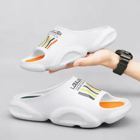 拖鞋男士夏季潮牌外穿防滑防臭户外踩屎感大码运动青少年沙滩凉鞋商品大图