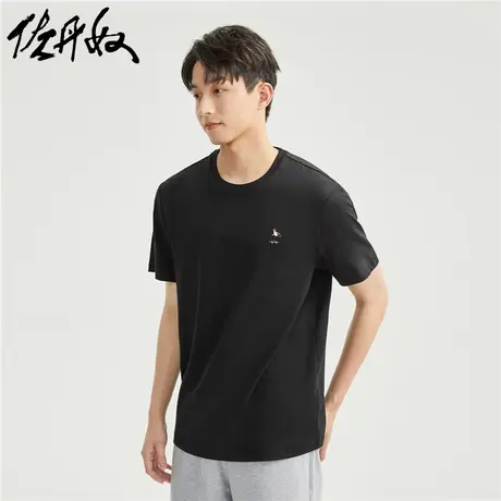 佐丹奴T恤男装纯棉针织滑板刺绣圆领短袖T恤 01023386商品大图