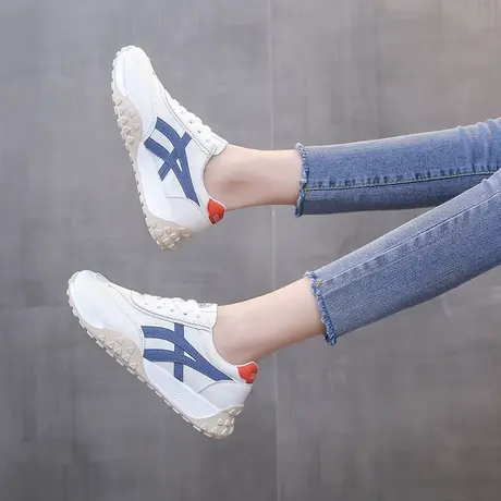 超软孕妇平底休闲小白鞋2025新款春秋百搭单鞋防滑女鞋阿甘运动鞋图片